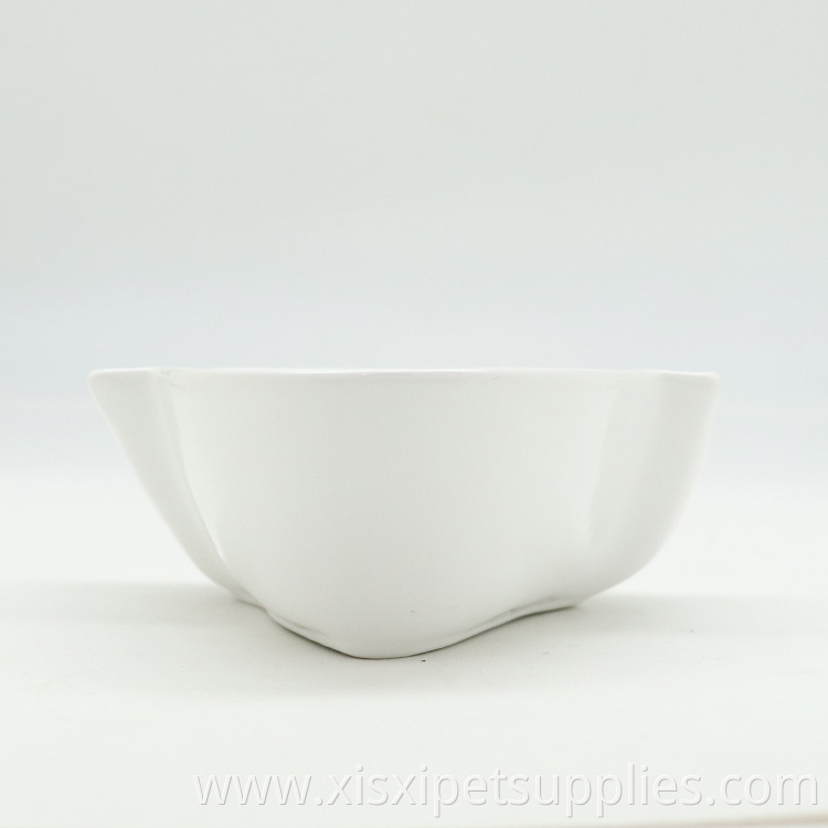 Wholesale Pet Feeding Bowl Dog Shape Ceramic Pet Bowl